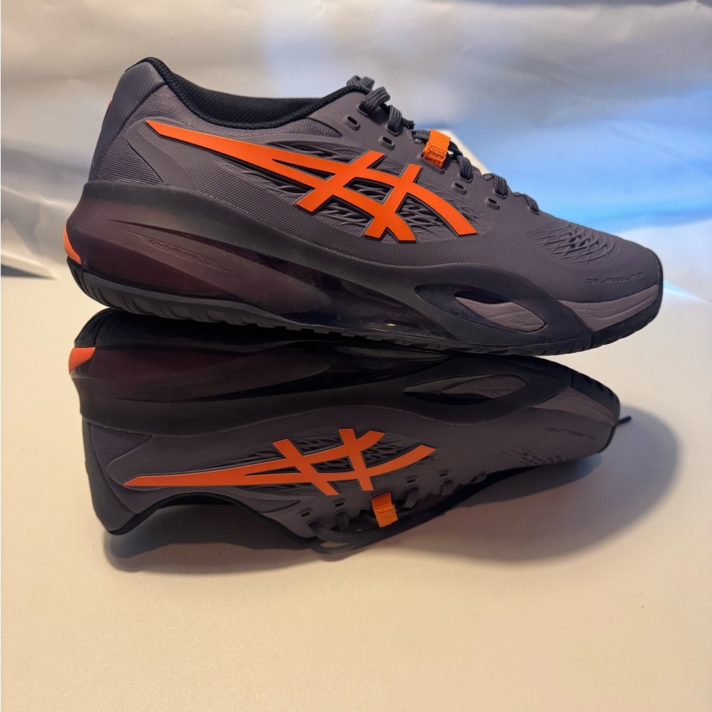 Asics Gray and Orange Solution Speed FF men’s size 11.5